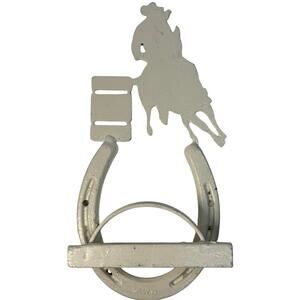 Diamond Horseshoe Wall Coat Hook Cowboy Western Metal Rustic Barn Decor 10.25”